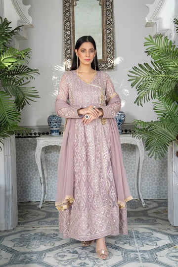 Lilac Embroided Angrakha