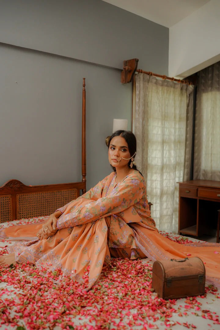 Pastel Orange Gharara