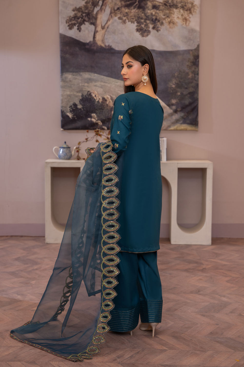Embroidered Shalwar Suit - 7066