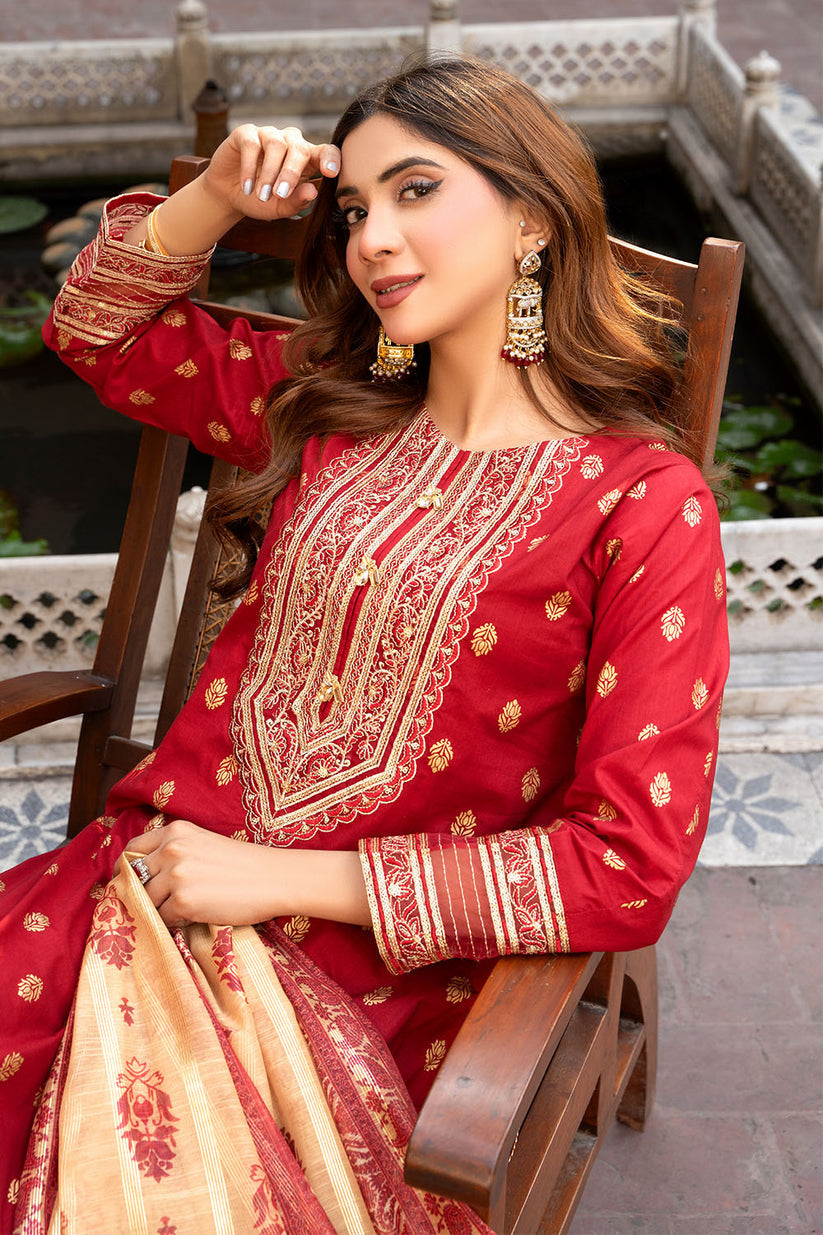 Embroidered Lawn Suit-2716