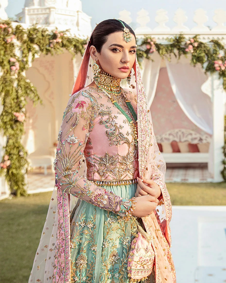 Joli Embroidered Net 3-Piece Suit WS-03