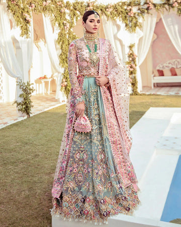 Joli Embroidered Net 3-Piece Suit WS-03