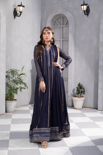 Black Embroided Maxi