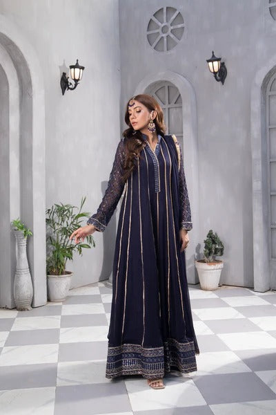 Black Embroided Maxi