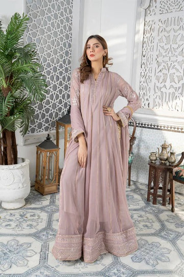 Lilac Embroided Maxi