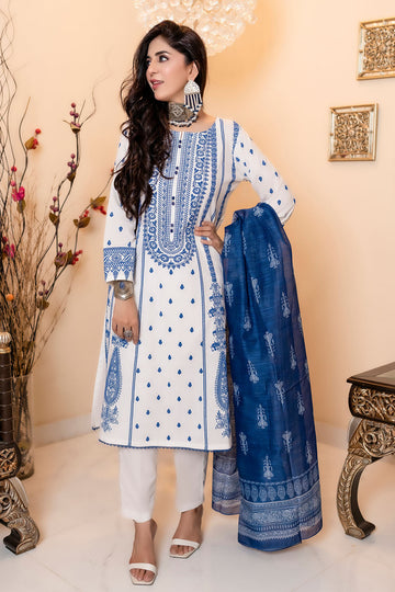 Embroidered Printed Lawn Suit -2701
