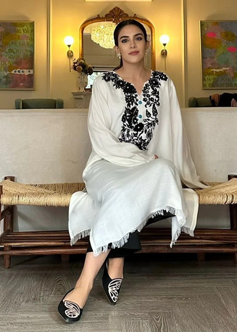Pashmina Kurta-Off White