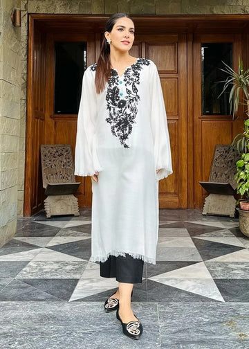 Pashmina Kurta-Off White