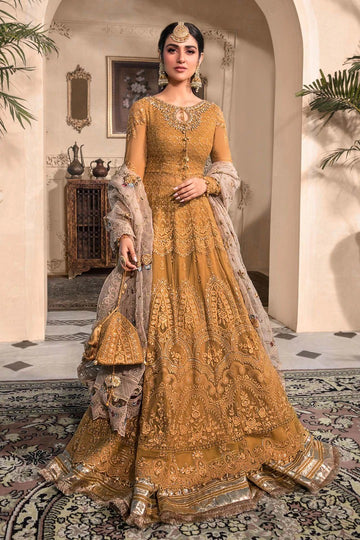 Maria. B Embroidered  Heritage Edition’23 Mustard BD-2606