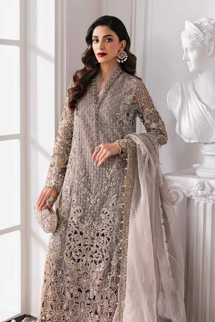 Maria. B Embroidered  BD-3006-Steel Grey