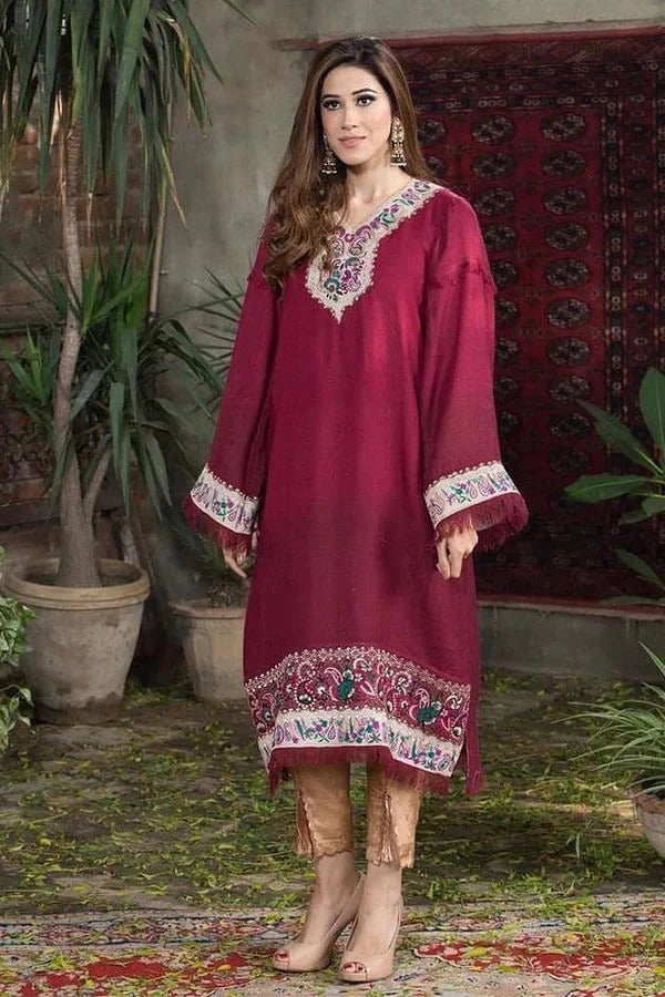 Pashmina Maroon Aden